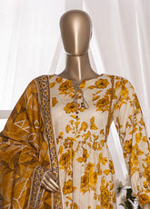 HZ Textiles Printed Cambric 3 Piece Unstitched Suit HZ25MD MSC-204B